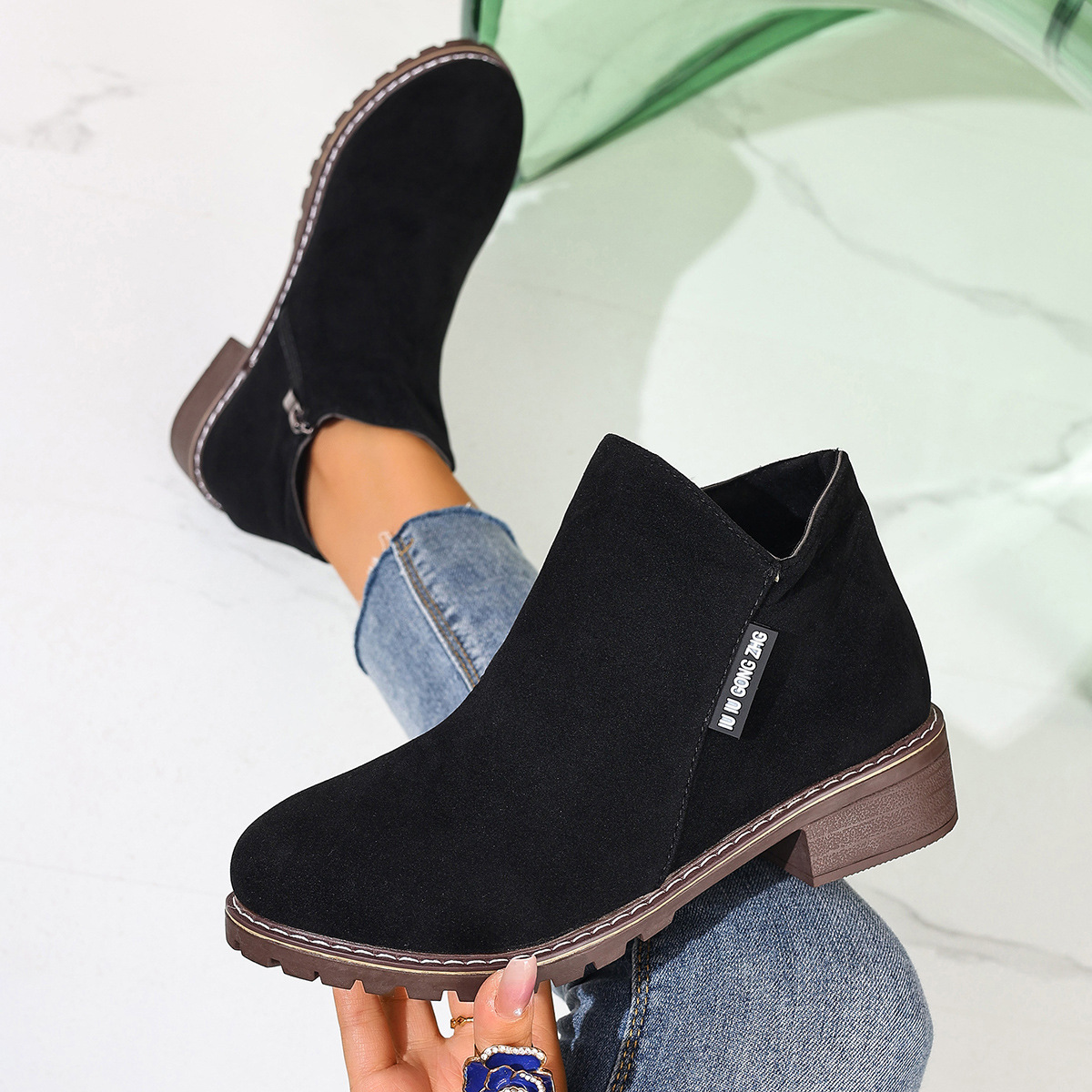 Women Formal Wear With Shoes - Botas de cano baixo femininas para