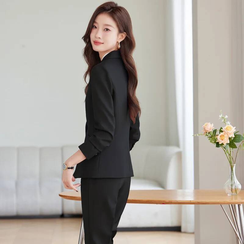 Outono inverno uniforme formal - Women'S Formal Wear Pantsuits avaliação e preço