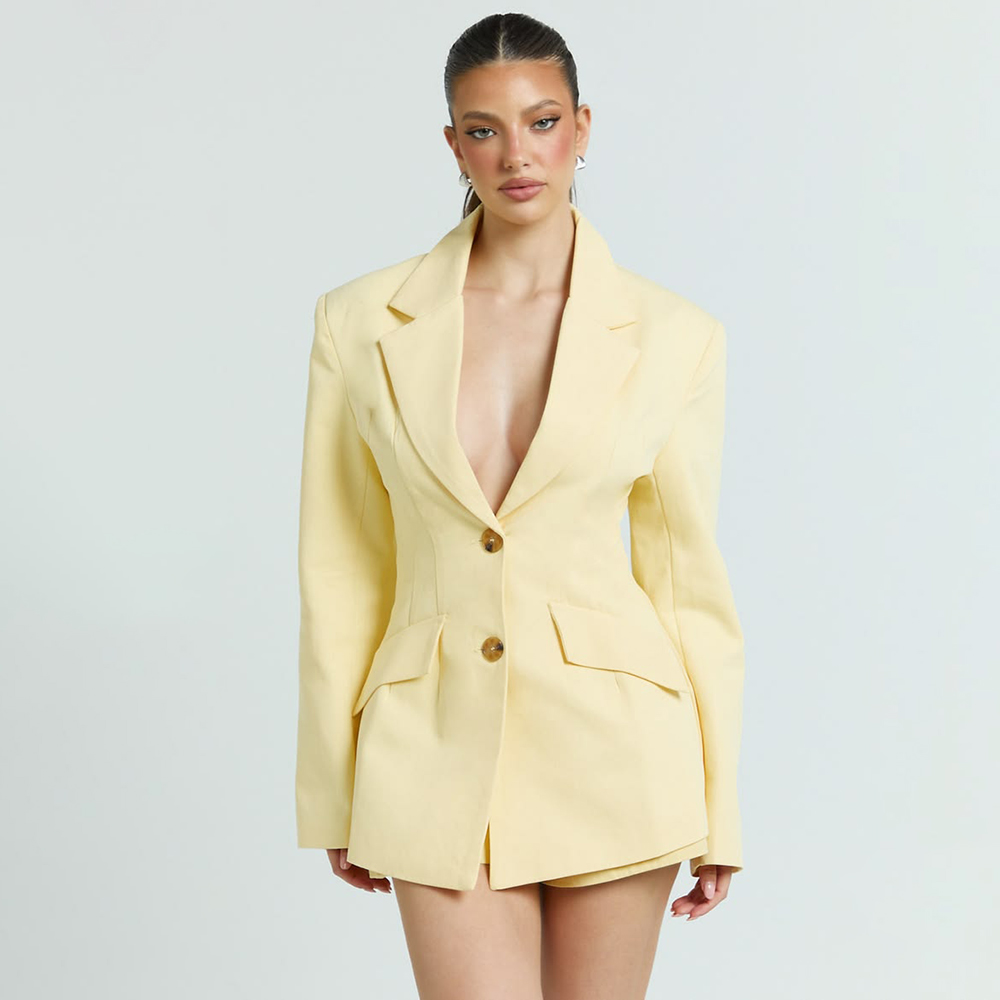 Conjunto Feminino Amarelo Clar - Yellow Formal Wear Women avaliação e preço