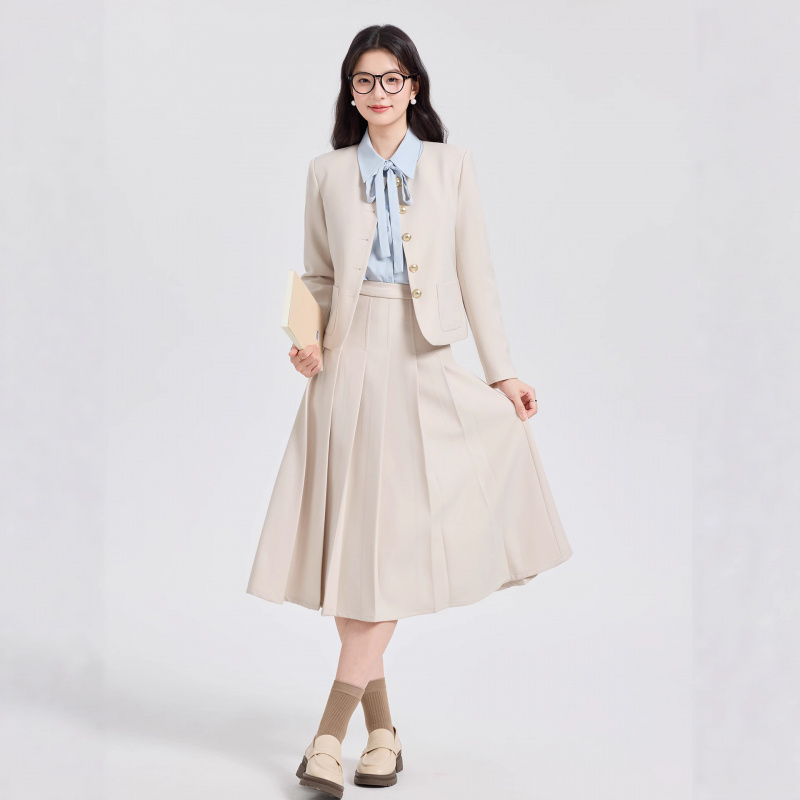 Conjunto de terno curto cinza  - Women Formal Wear Interview avaliação e preço