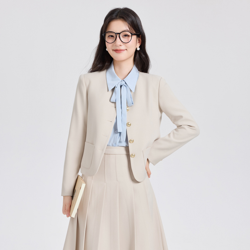 Conjunto de terno curto cinza  - Women Formal Wear Interview avaliação e preço