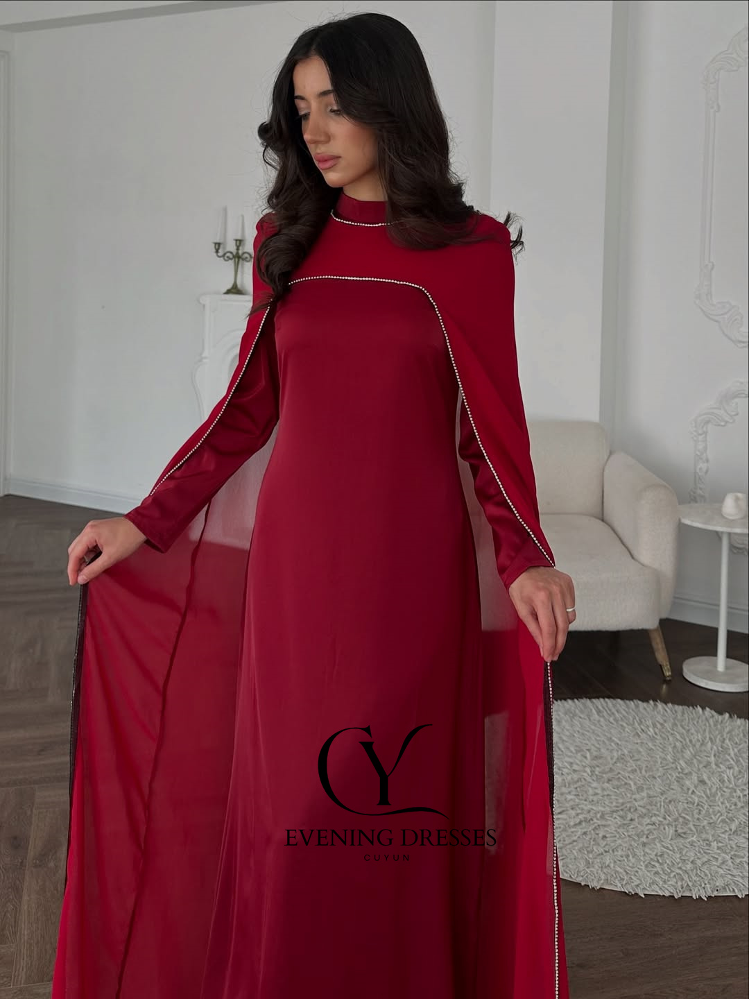 Cuyun vermelho saudita feminin - Women Formal Wear Dubai avaliação e preço