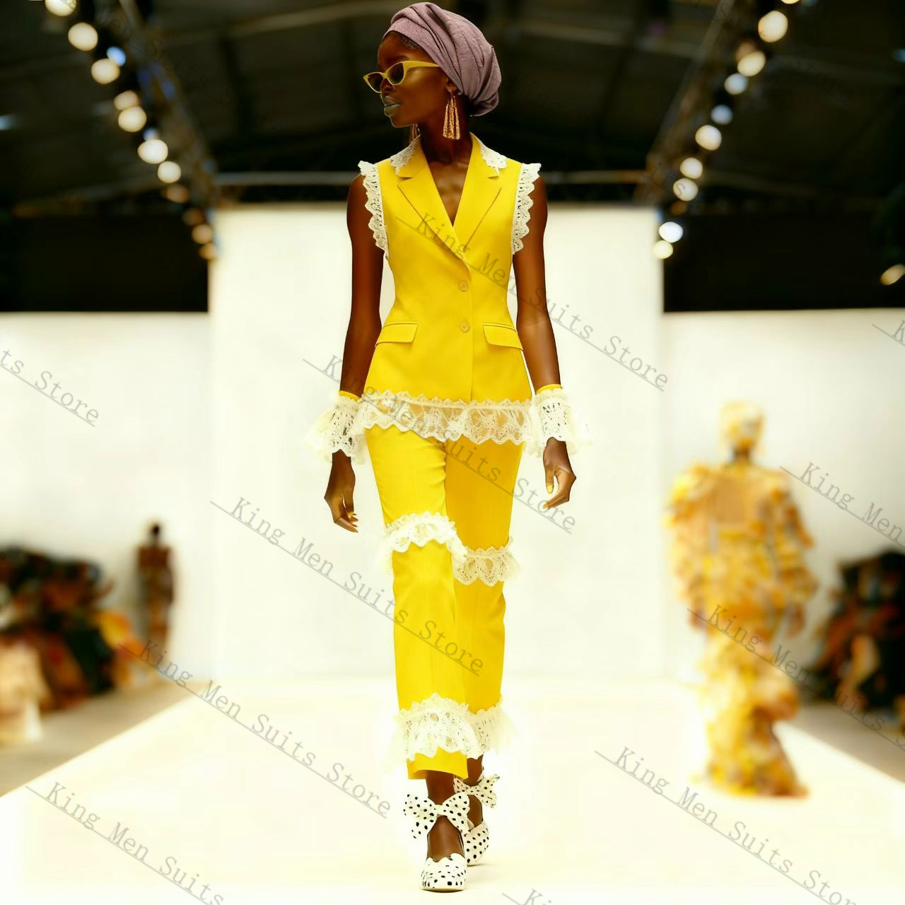 Conjunto de terno feminino de  - Yellow Formal Wear Women avaliação e preço