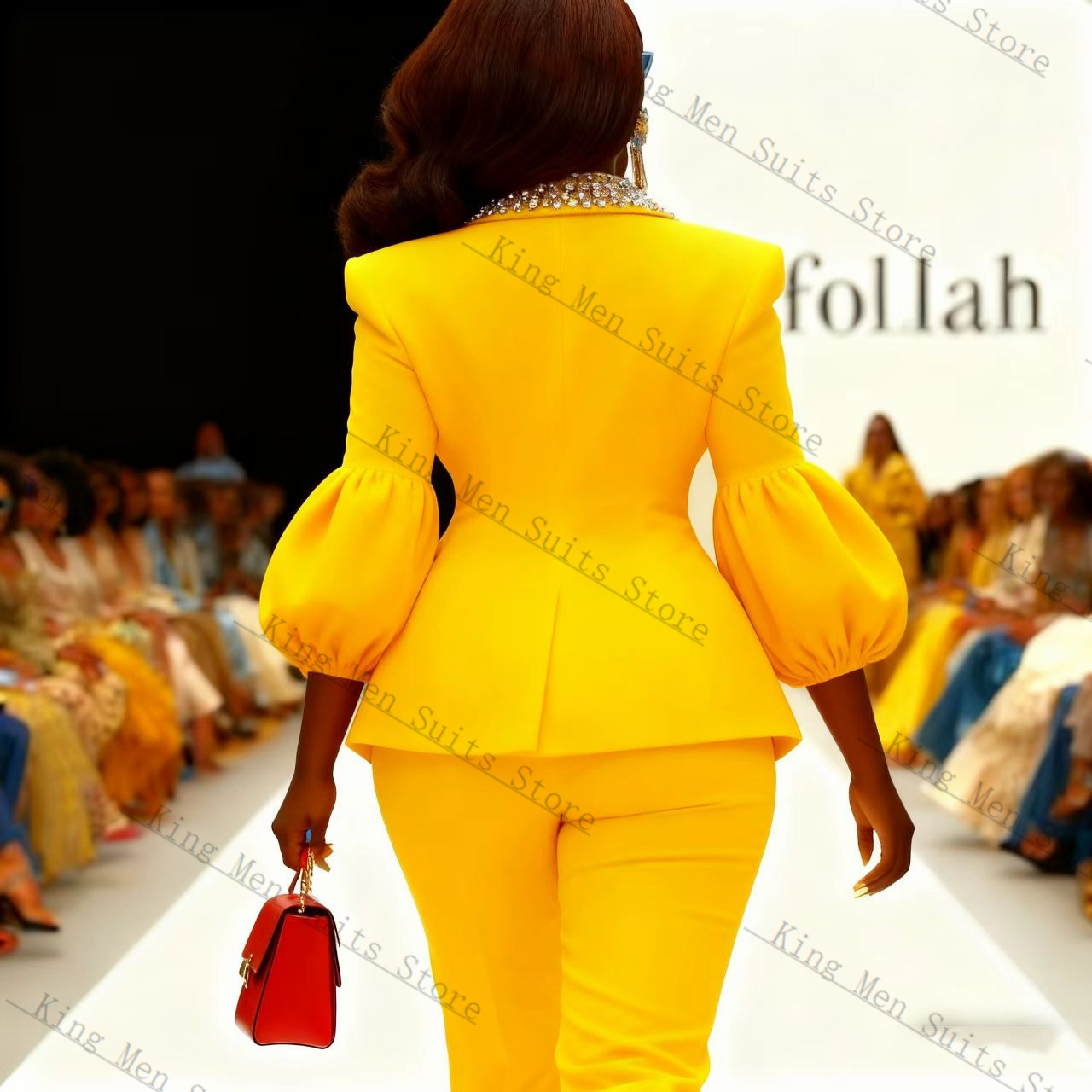 Conjunto de Terno Feminino Ama - Yellow Formal Wear Women avaliação e preço