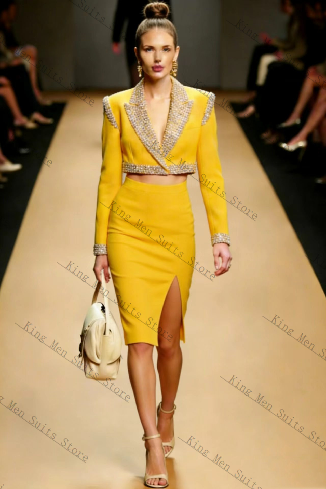 Conjunto Feminino de Saia e Bl - Yellow Formal Wear Women avaliação e preço