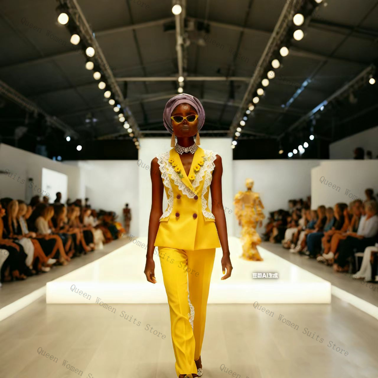 Conjunto de Calças Femininas e - Yellow Formal Wear Women avaliação e preço