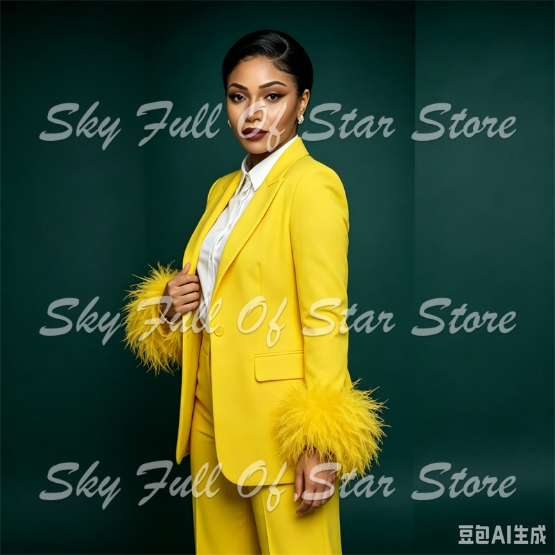 Conjunto Feminino de Terno Ama - Yellow Formal Wear Women avaliação e preço