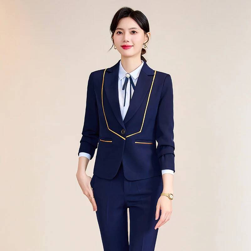 Senhoras escritório trabalho w - Women'S Formal Wear Pantsuits avaliação e preço