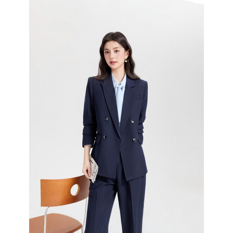 Novo Terno Feminino Azul Marin - Women Formal Wear Interview avaliação e preço