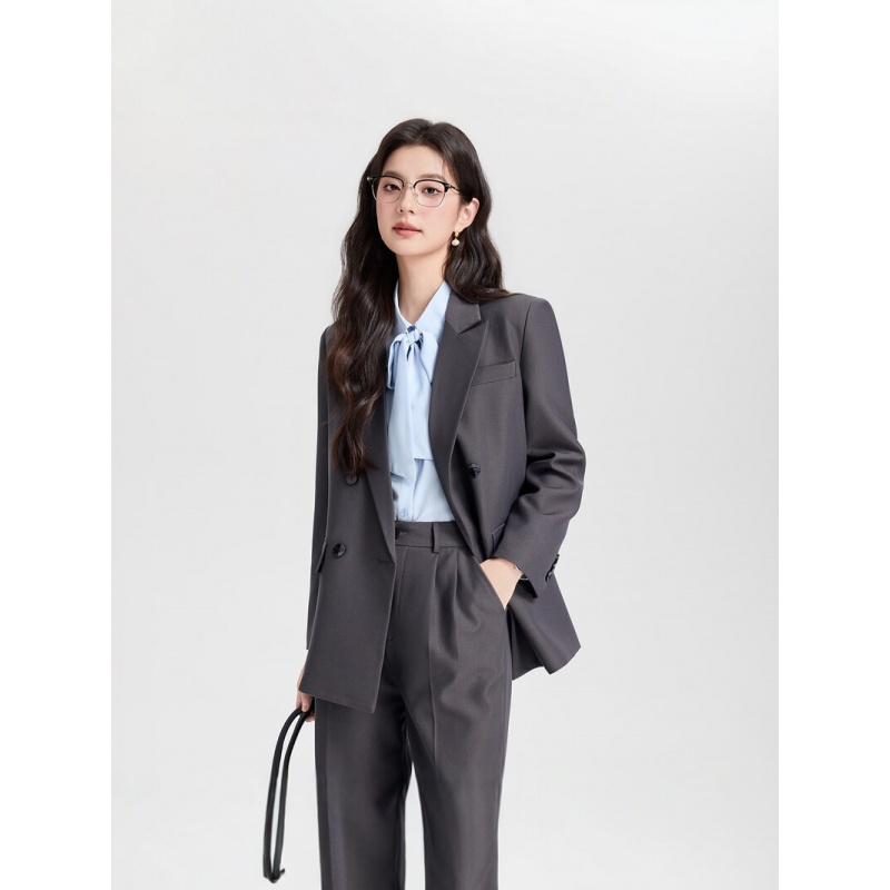 Novo Terno Feminino Azul Marin - Women Formal Wear Interview avaliação e preço