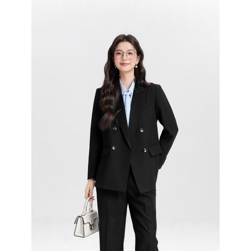 Novo Terno Feminino Azul Marin - Women Formal Wear Interview avaliação e preço