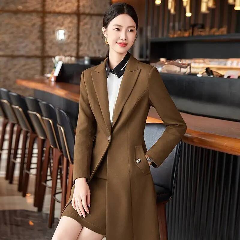 Tecido de alta qualidade outon - Women Formal Wear Interview avaliação e preço